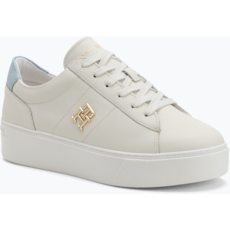 Dámské boty Tommy Hilfiger Platform Court ecru/breezy blue