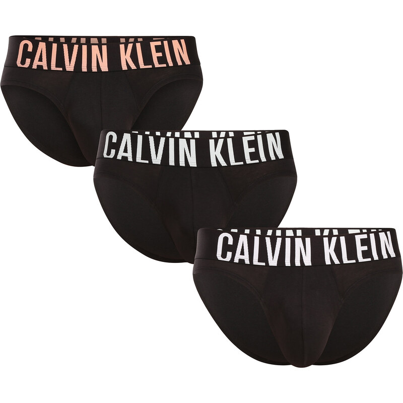 3PACK pánské slipy Calvin Klein černé (NB3607A-VVN) 107243902