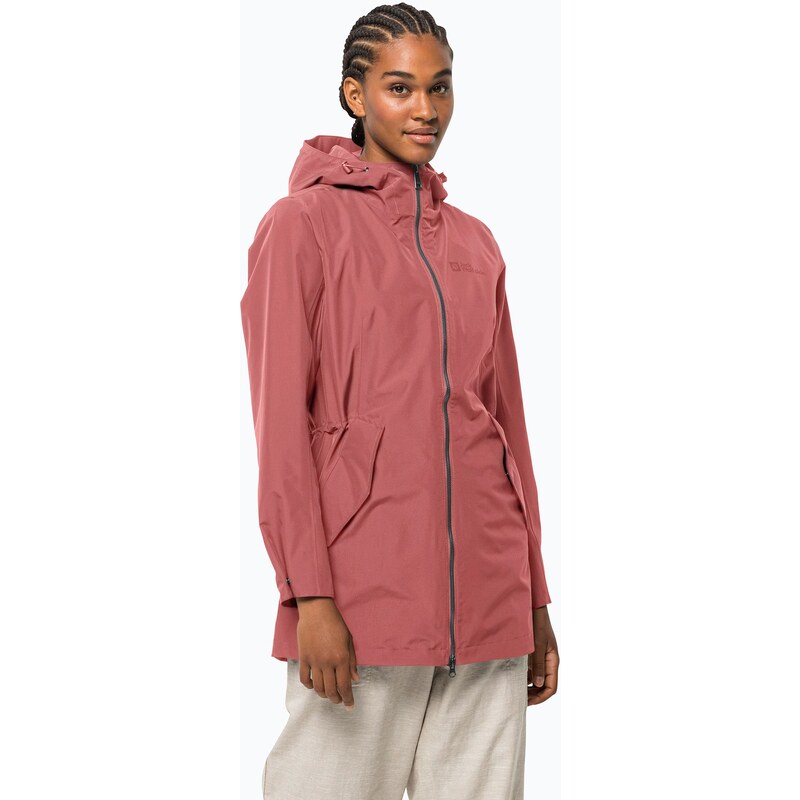 Jack Wolfskin dámská bunda do deště Dakar Parka růžová 1112502