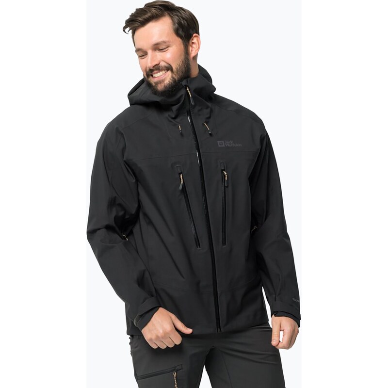 Pánská nepromokavá bunda Jack Wolfskin Kammweg 3L Jkt M šedá