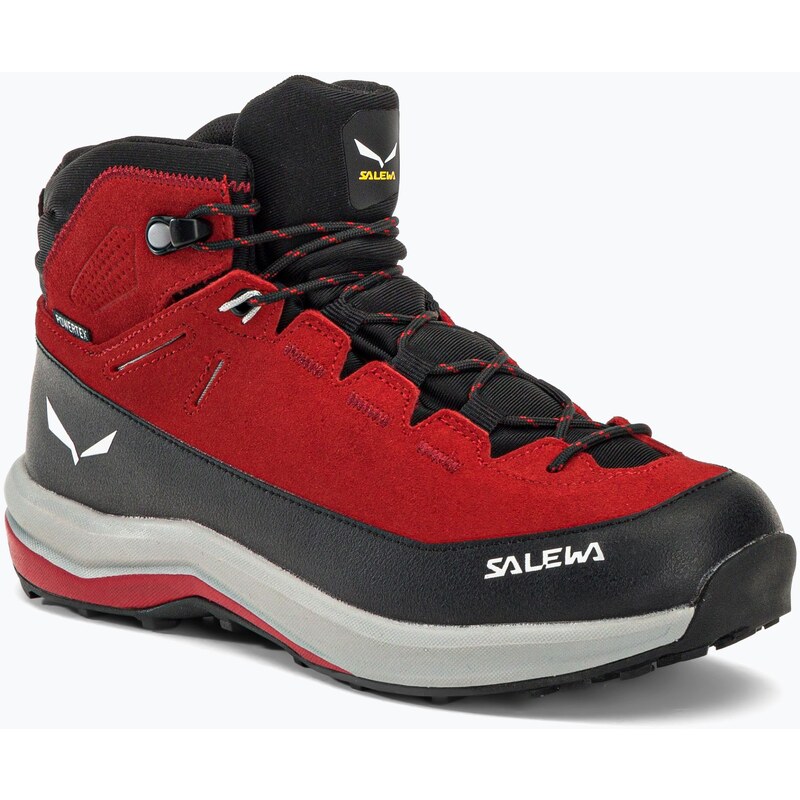 Salewa MTN Trainer 2 Mid PTX dětské trekové boty červená 00