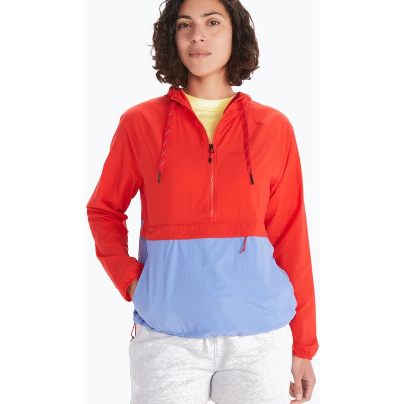 Dámská bunda větrovka Marmot Campana Anorak červeno-modrá