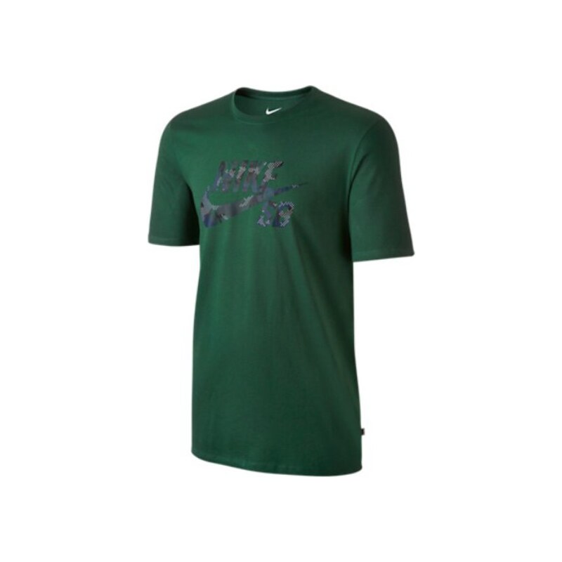 Pánské tričko Nike Icon camo fill TEE gorge green/reflective silv S