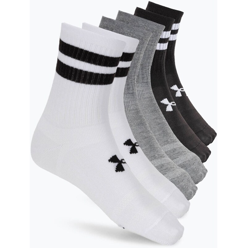 Ponožky Under Armour Essential Crew 6 Pack white/white/black