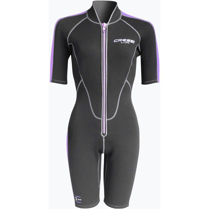 Dámský neopren Cressi Lido Shorty 2 mm black/lilac