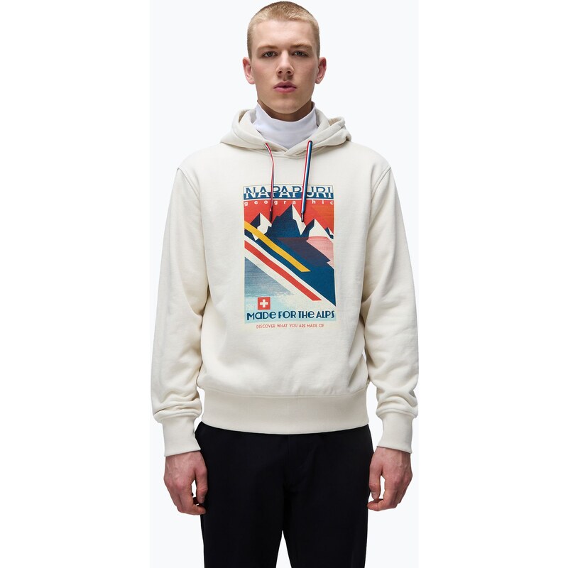 Pánská mikina Napapijri B-Portalet Beige Hooded beige dimity