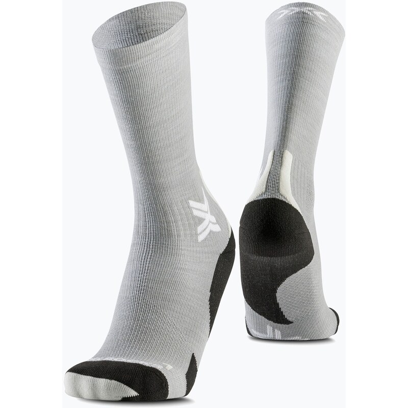 Ponožky X-Socks Run Discover Merino Crew seal grey/light sand 101163582