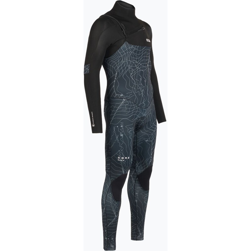 Pánský neopren ION Seek Core 3/2 mm Front Zip distorted black
