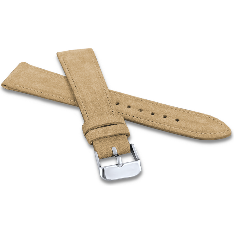 LAVVU Béžový prošitý řemínek SUEDE z luxusní kůže Top Grain - 20