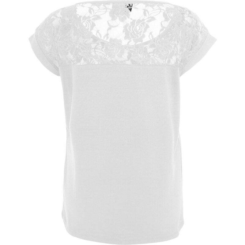 URBAN CLASSICS Ladies Top Laces Tee - white