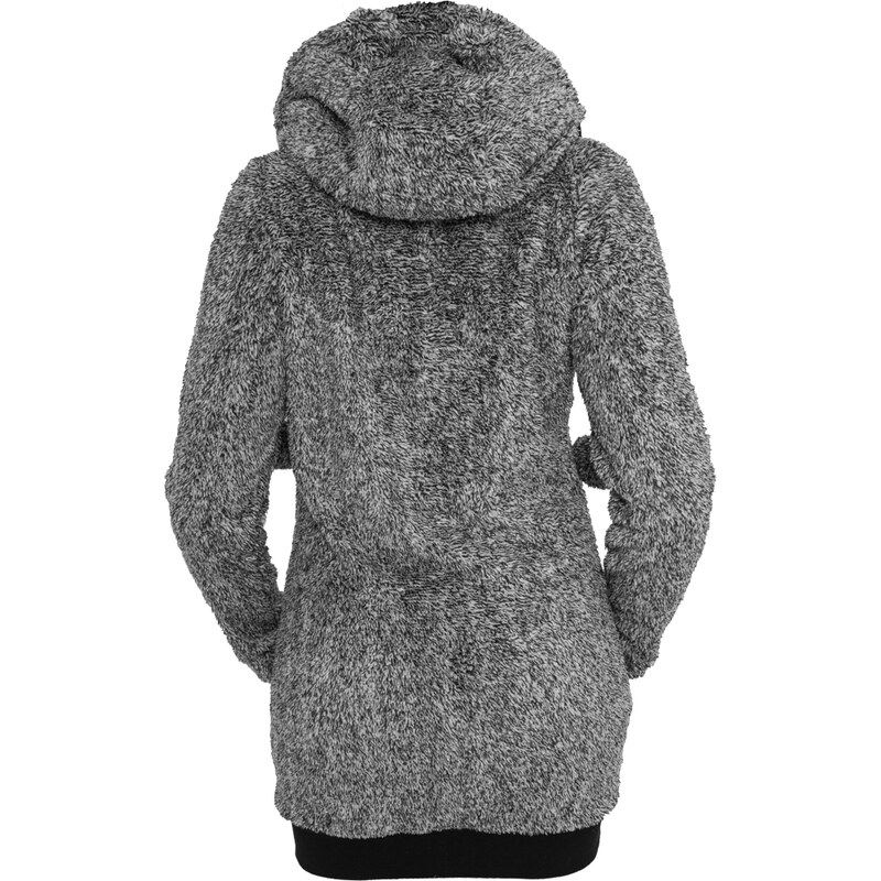 URBAN CLASSICS Ladies Melange Teddy Zip Hoody