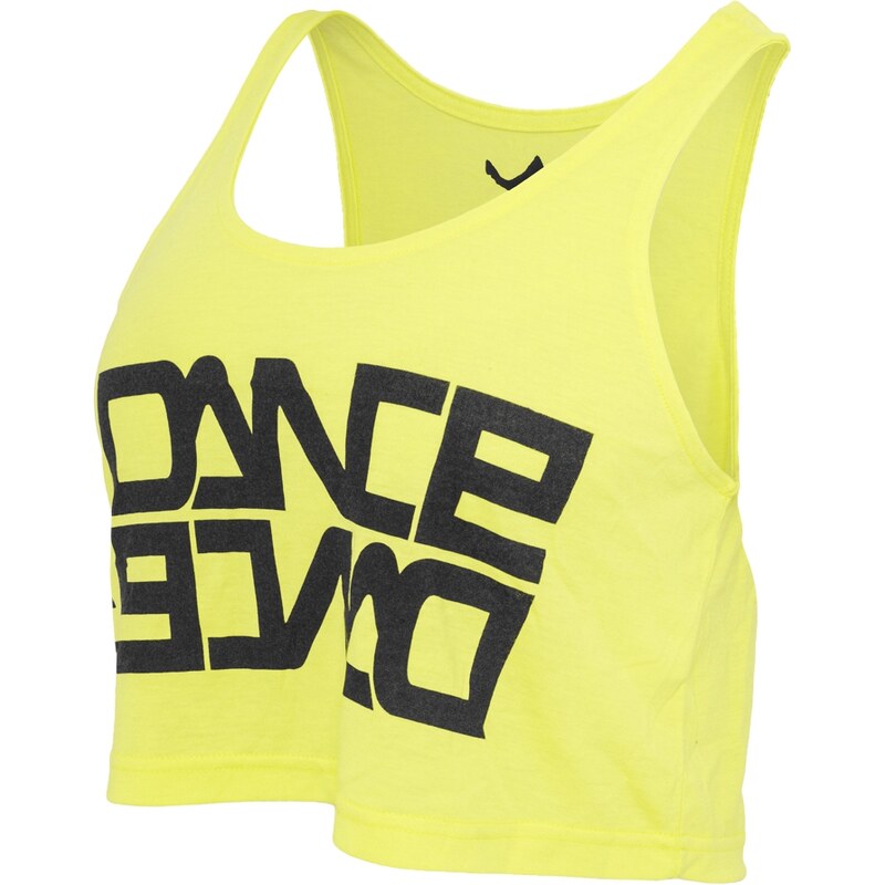 Urban Dance Dance Short Tanktop Women Top yellow neon black