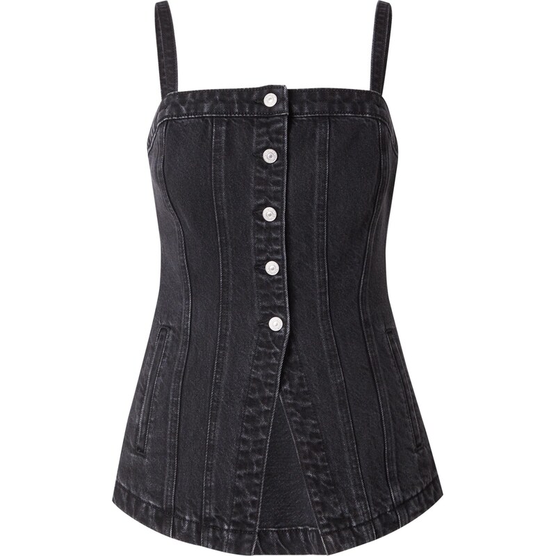 LEVIS  Top Tailored Bustier černá džínovina