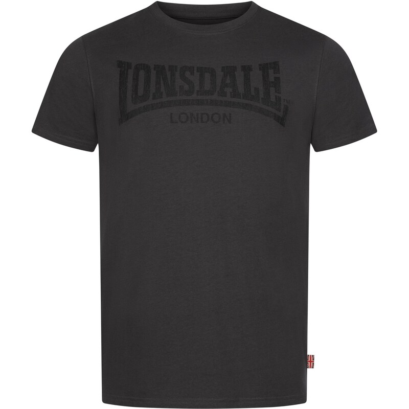 LONSDALE Tričko Kai antracitová / černá