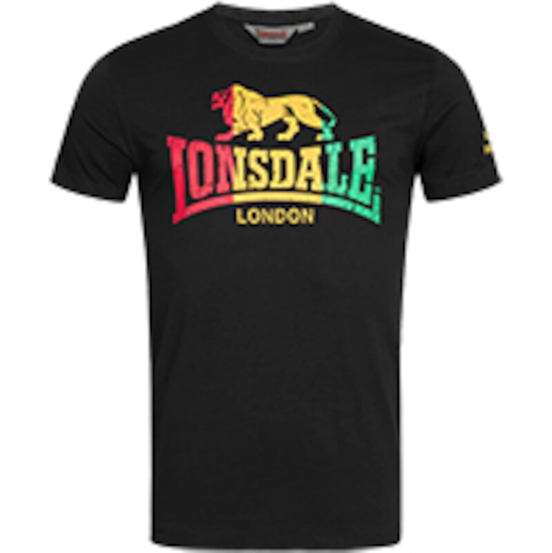 LONSDALE Tričko Freedom žlutá / zelená / pink / černá