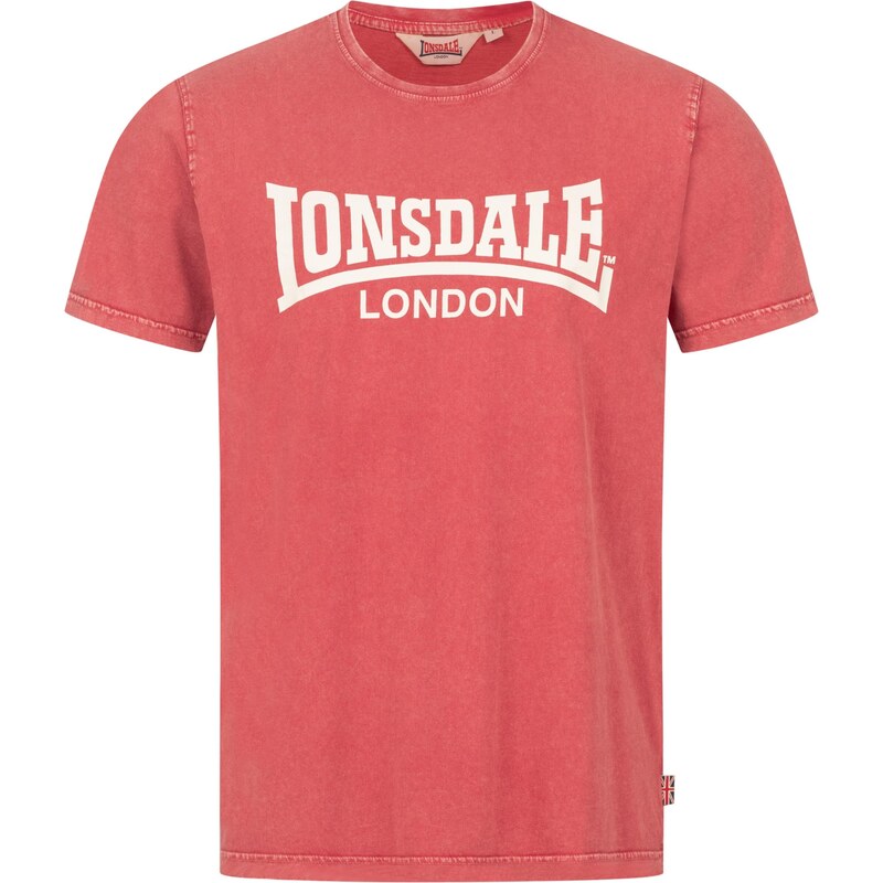 LONSDALE Tričko Stofa červená / bílá