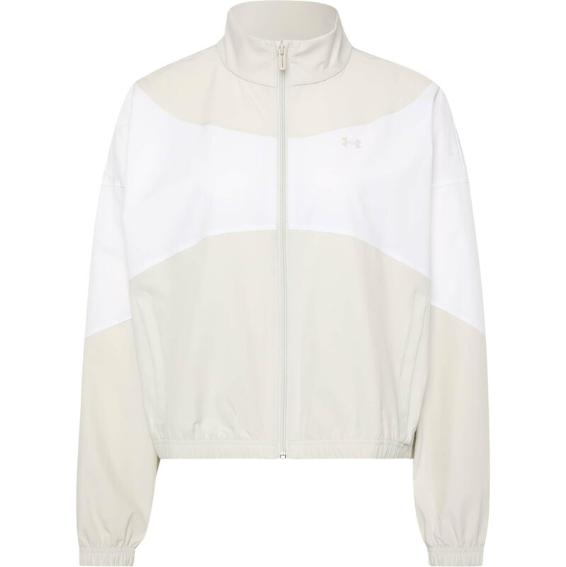 UNDER ARMOUR Sportovní bunda 'Rival' béžová / bílá