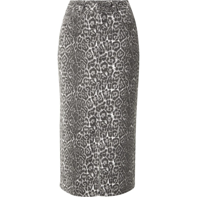 VERO MODA Sukně VMVERI světle šedá / tmavě šedá / bílá