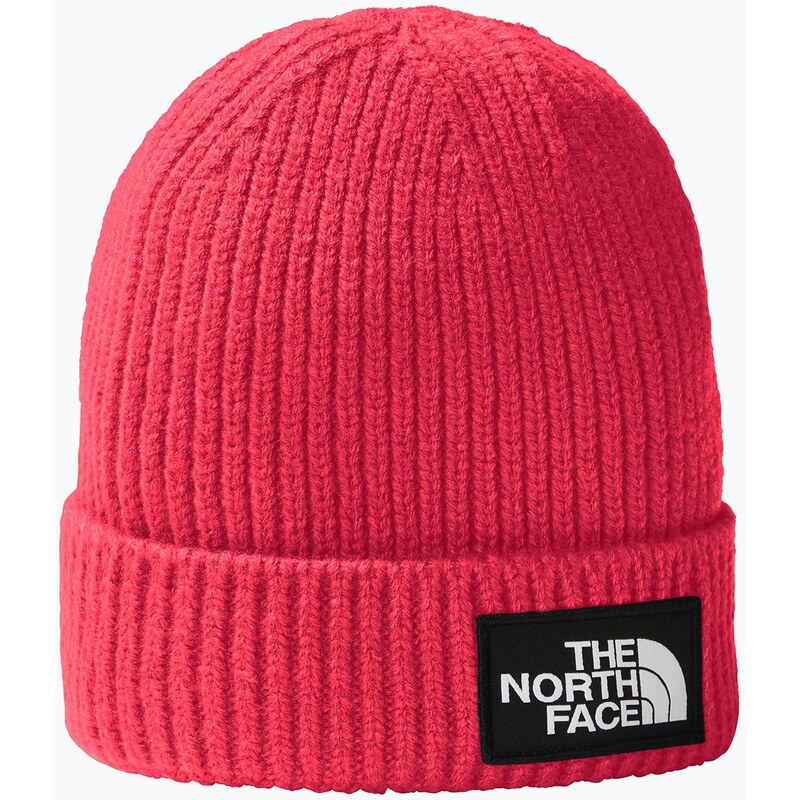 Dětská čepice The North Face TnF Box Logo Cuffed radiant poppy