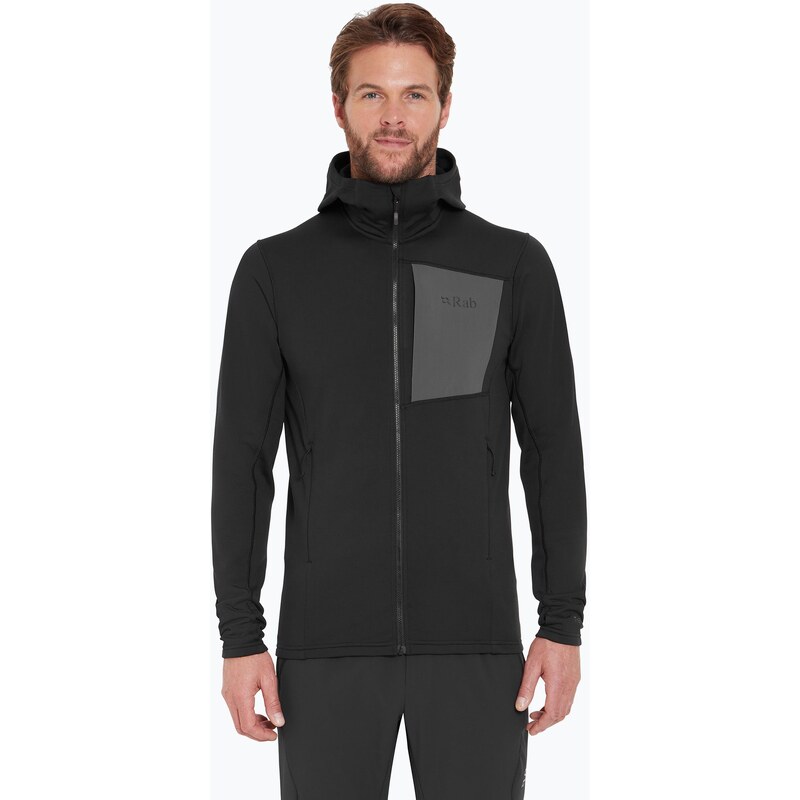 Pánská mikina Rab Superflux Hoody black QFG-13-BLK