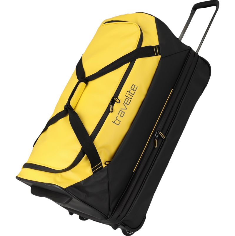 Travelite Basics Wheeled Duffle exp. Black/yellow 107256076