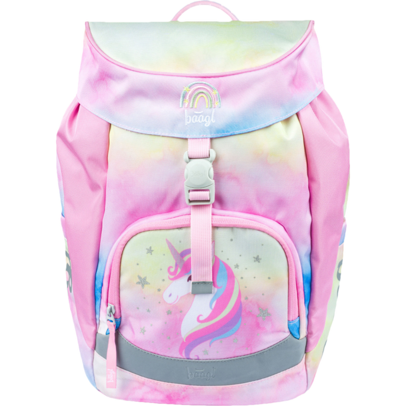 BAAGL Školní batoh Airy Rainbow Unicorn 20l