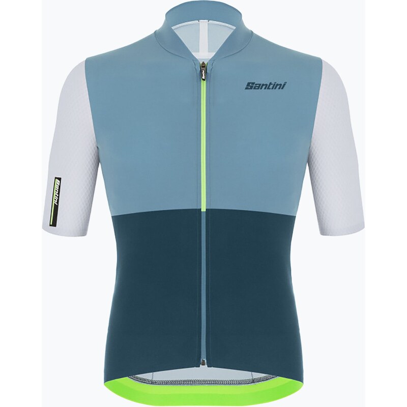 Pánský cyklistický dres Santini Redux Istinto fluor green