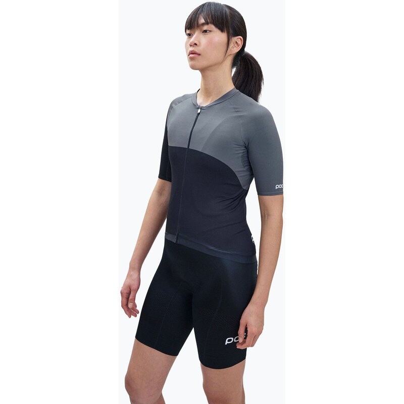 Dámský cyklistický dres POC Essential Road Print uranium black