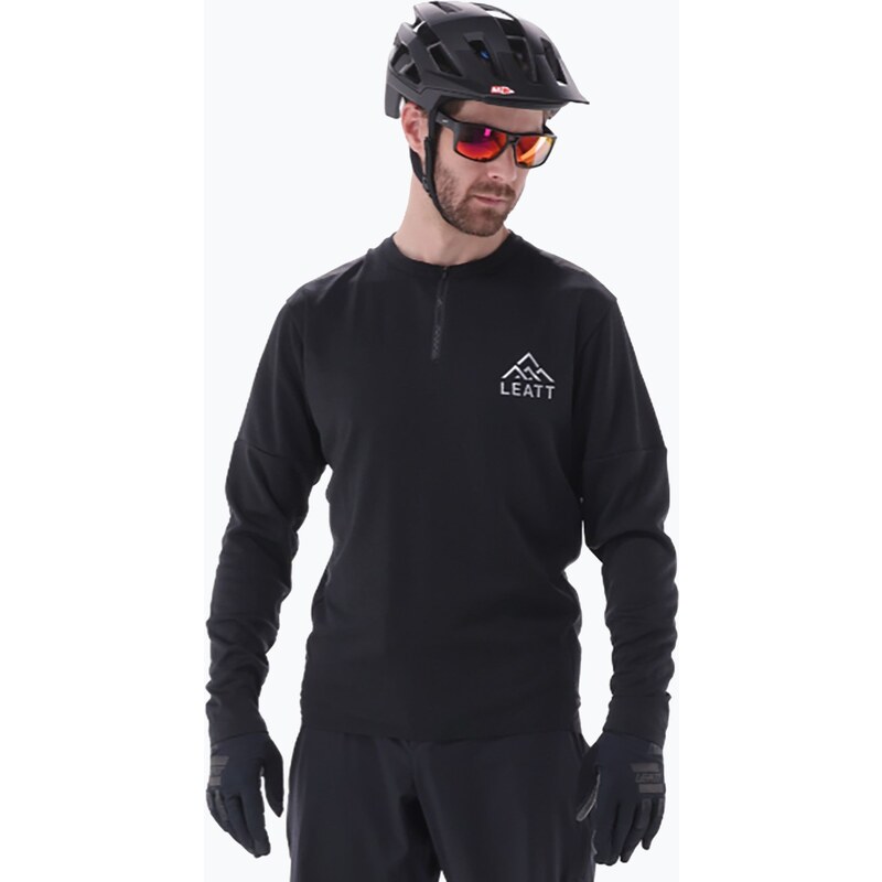 Pánský cyklistický dlouhý rukáv Leatt MTB Trail 4.0 černý