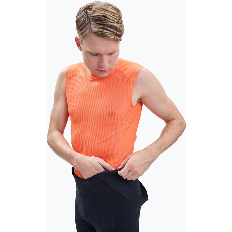 Pánský cyklistický dres POC Essential Layer zink oragne