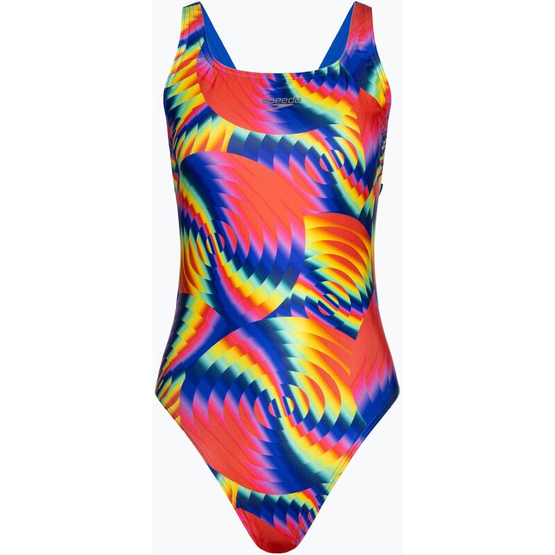 Speedo dámské plavky Allover Digital Leaderback watermelon/flare