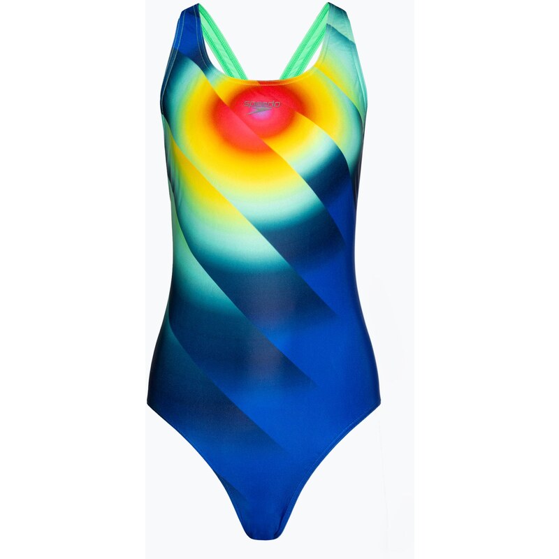 Speedo Placement Digital Powerback dámské jednodílné plavky true