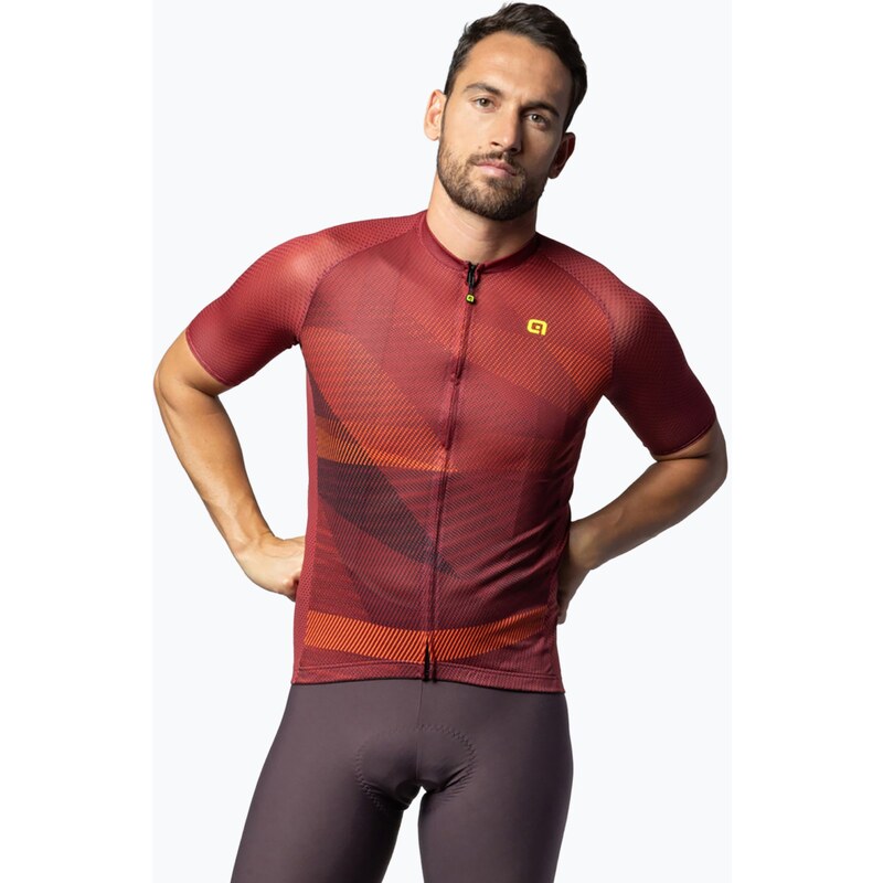 Pánský cyklistický dres Alé Connect bordeaux
