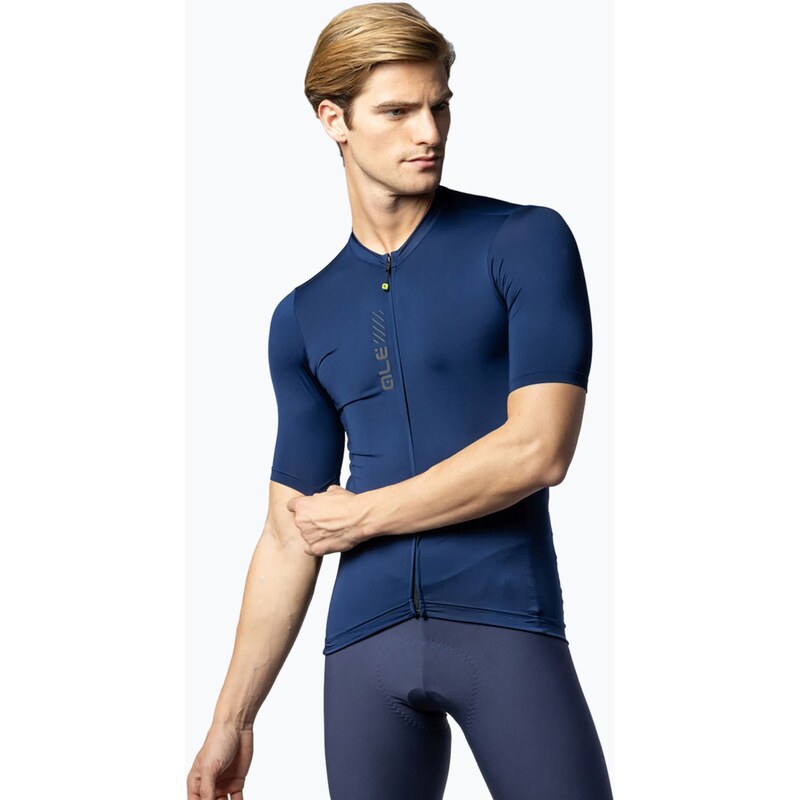 Pánský cyklistický dres Alé Color Block navy blue