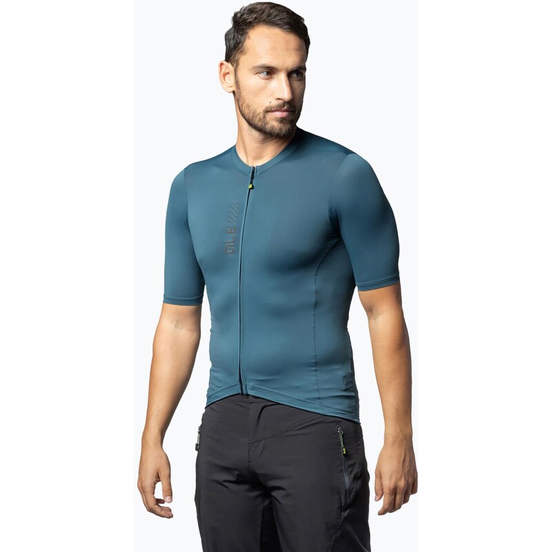 Pánský cyklistický dres Alé Color Block Off Road leaf green