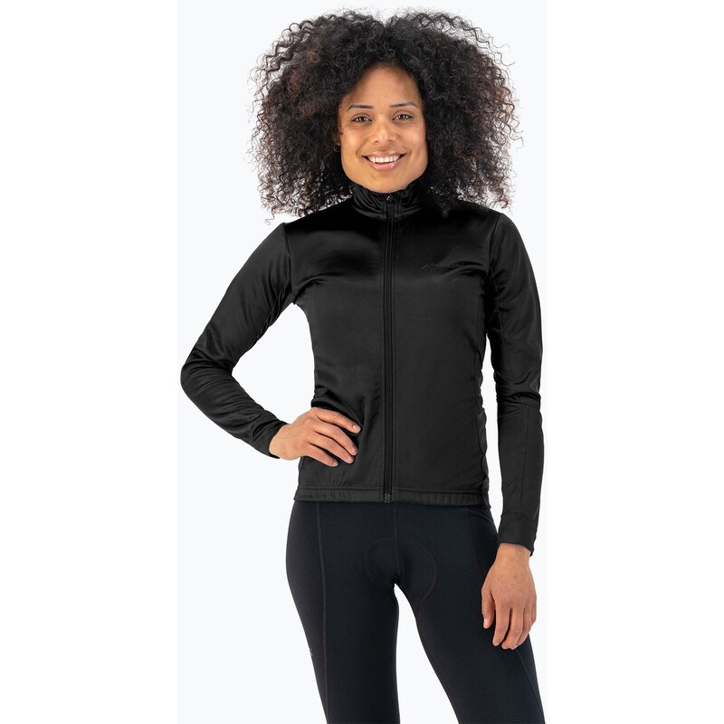 Dámské cyklistické tričko longsleeve Rogelli Core black