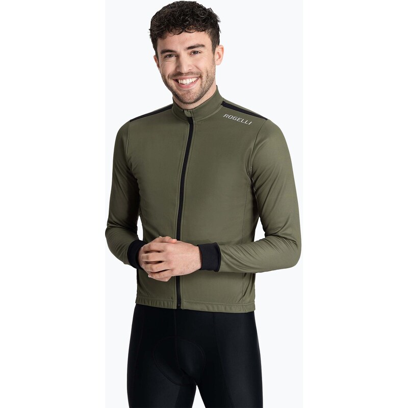 Pánské cyklistické tričko longsleeve Rogelli Core green