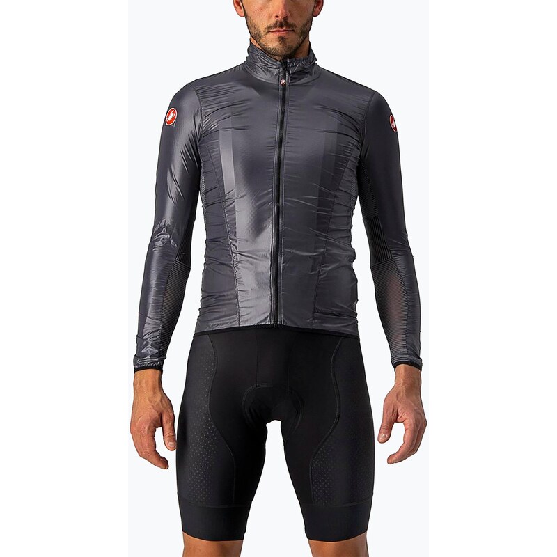 Pánská cyklistická bunda Castelli Aria Shell dark gray