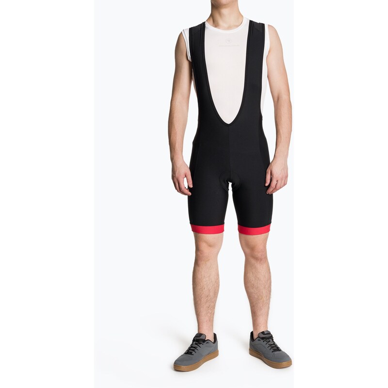 Pánské cyklistické šortky Endura Xtract Gel II Bibshort red