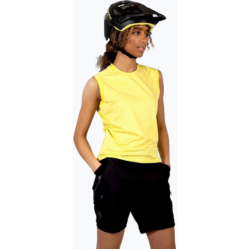 Dámský cyklistický dres Endura Singletrack Tank Top sulphur