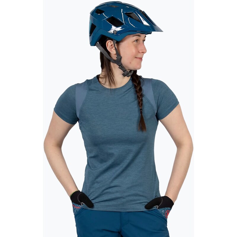 Dámský cyklistický dres Endura Singletrack II blue steel