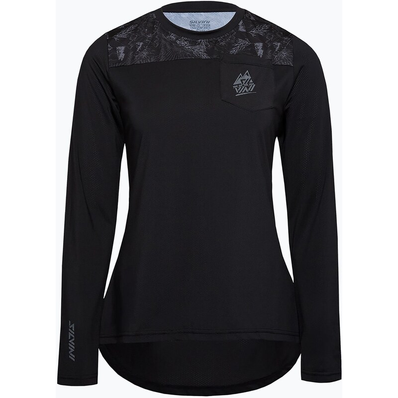 Dámské cyklistické tričko Longsleeve SILVINI Ella charcoal