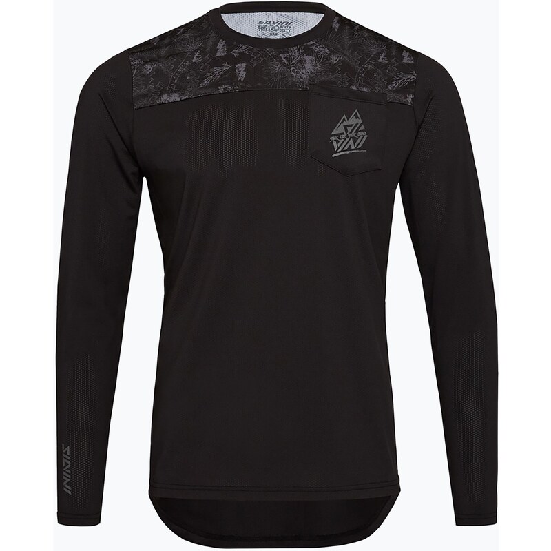 Pánské cyklistické tričko Longsleeve SILVINI Ello charcoal