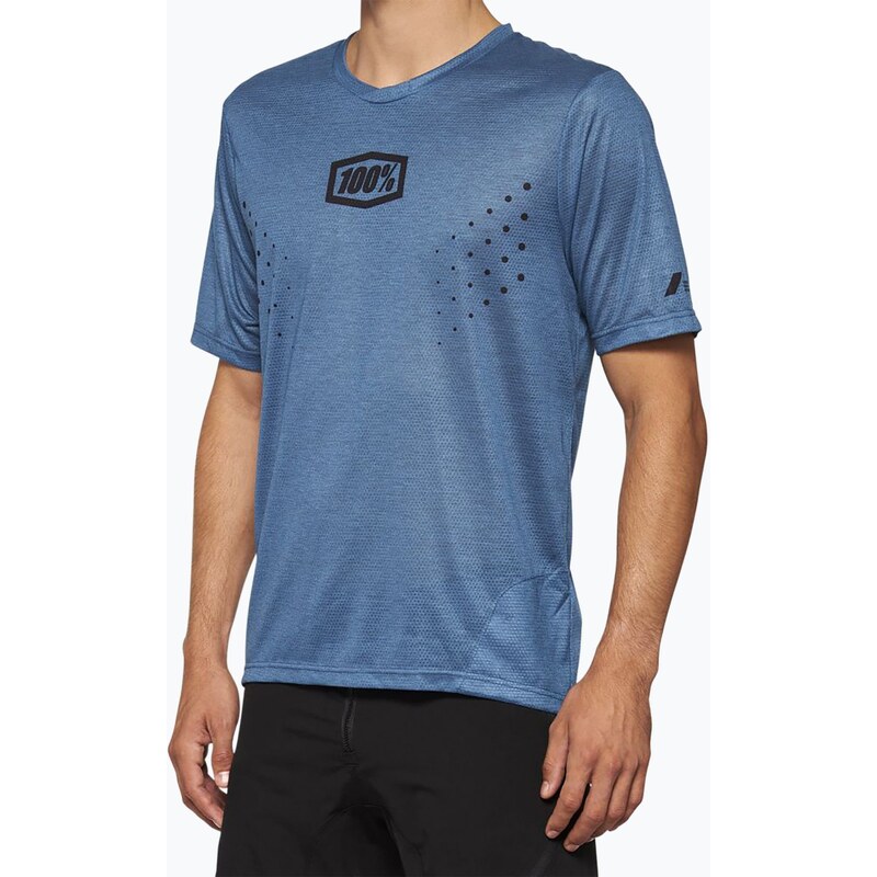 Pánský cyklistický dres 100% Airmatic Mesh slate blue