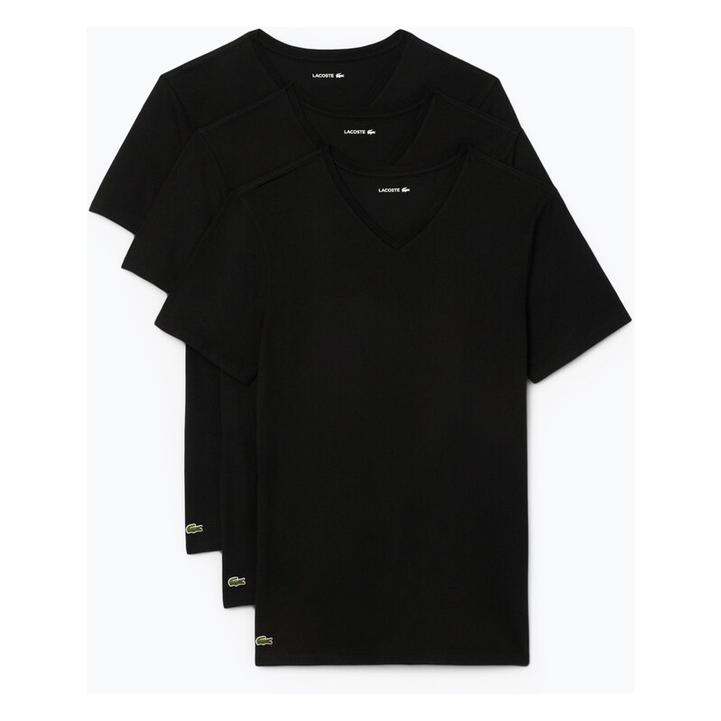 Pánské tričko Lacoste TH9008 3-pak black