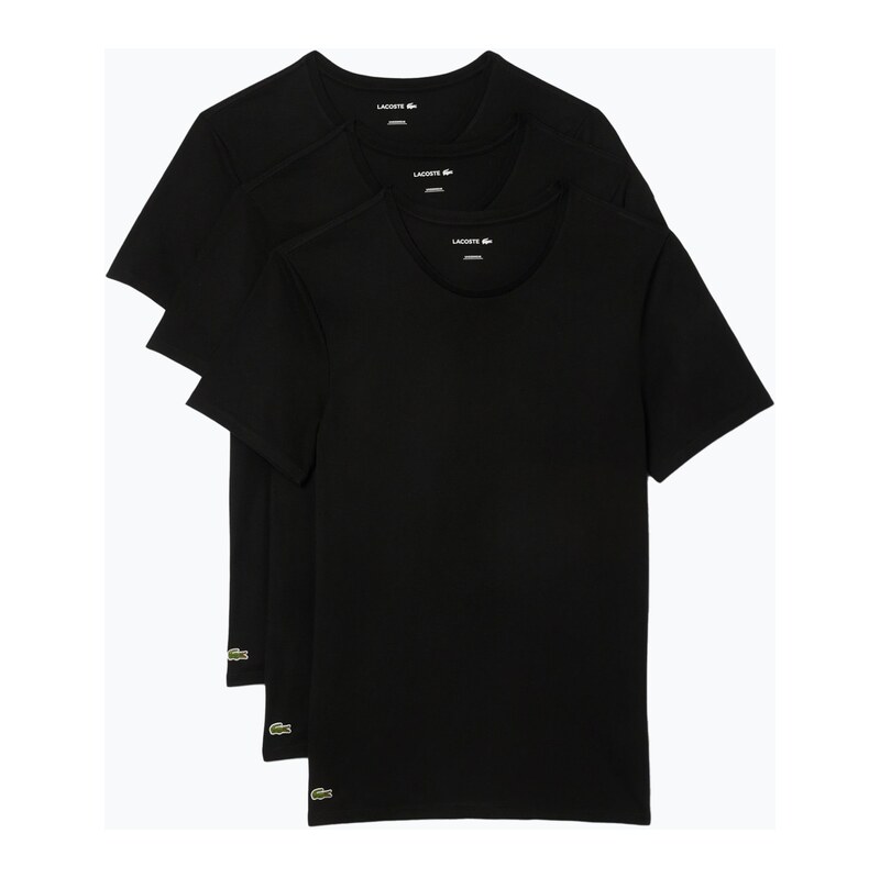 Pánské tričko Lacoste TH9007 3-pak black