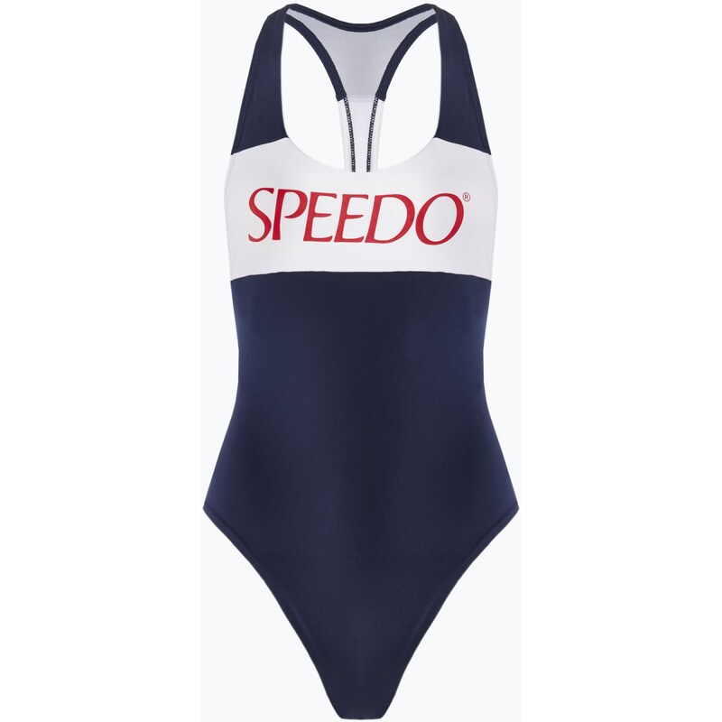 Dámské jednodílné plavky Speedo Colourblock Racerback peacoat