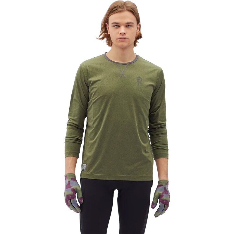 Pánský cyklistický dres longsleeve SILVINI Casalo olive/charcoal