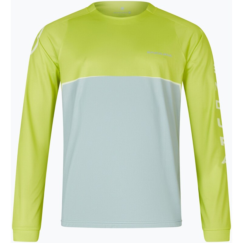 Pánský cyklistický dres Longsleeve Endura Core Printed lime