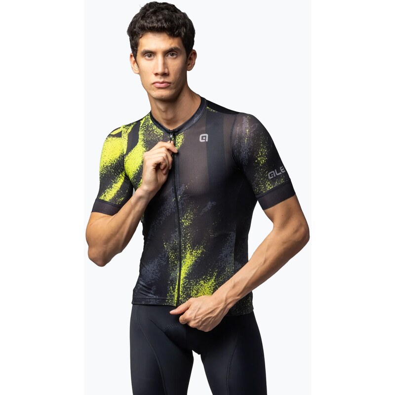 Pánský cyklistický dres Alé Trace acid green